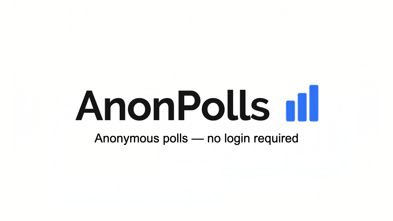 Anonymous Voting Poll Maker preview